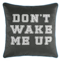 Smart Restart Don't Wake Me Up Throw Pillow, 18"