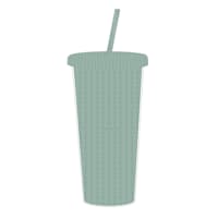Seafoam Textured Tumbler with Straw, 22oz