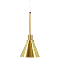 Honeybloom Brass Metal Hardwire Pendant Light, 7"
