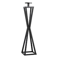 Black Metal Candle Holder, Small