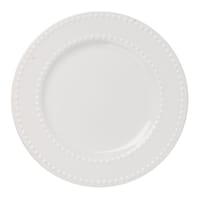 Providence White Beaded Salad Plate