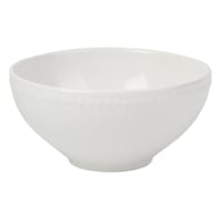 Providence White Beaded Cereal Bowl