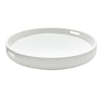 White Round Tray, Extra Large