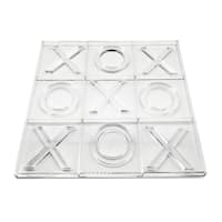 Clear Tic Tac Toe Decor, 12"