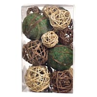 Green & Brown Mix Dried Filler Orbs
