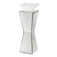 Laila Ali Silver Mirror Candleholder, 11"