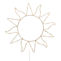 Wire Sun Wall Sign, 16"