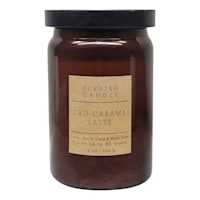 Honeybloom Iced Caramel Latte Scented Jar Candle, 18oz