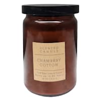 Honeybloom Chambray Cotton Scented Jar Candle, 18oz