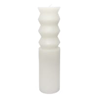 Crosby St. White Unscented Totem Pillar Candle, 2x8