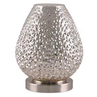 Found & Fable Mercury Glass Textured Uplight Lamp, 11"