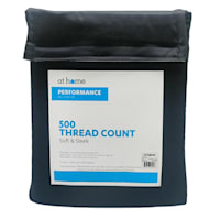 4-Piece Jet Black 500 Thread Count Performance Sheet Set, Full