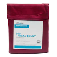 4-Piece Red 500 Thread Count Sheet Set, King