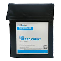 4-Piece Jet Black 500 Thread Count Performance Sheet Set, Queen