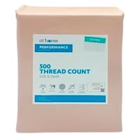 4-Piece Pink 500 Thread Count Cotton Blend Sheet Set, Queen