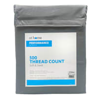 3-Piece Charcoal 500 Thread Count Performance Sheet Set, Twin