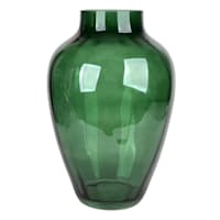Providence Green Glass Vase, 13"