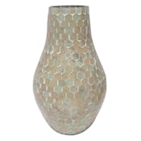 Laila Ali Pink Mosaic Vase, 10"