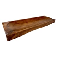 Found & Fable Natural Finish Boat Decor, 24"