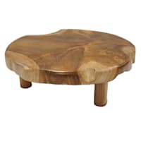 Found & Fable Organic Deco Tray with Base, 12"