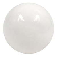 Providence White Ceramic Sphere, 4"