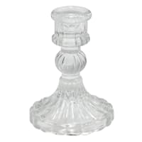 3x4 glass candle holder clear
