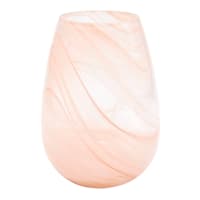Laila Ali Pink Clouds glass vase, 9.8"