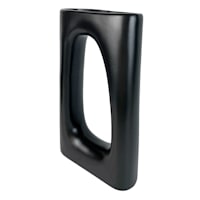 Crosby St. Black Ceramic Vase, 14"