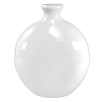 Providence White Ceramic Vase, 12"