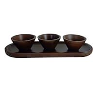 Bistro Condiment Tray & 3 Bowls