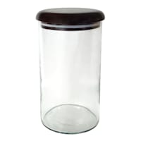 Bistro Wood & Glass Storage Jar, Large