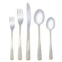 Providence 20-Piece Silver & Gold Flatware Set