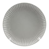 Ty Pennington Grey Sunburst Dinner Plate, 10.5"