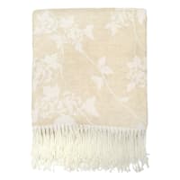 Providence Gold Jacquard Woven Throw Blanket, 50x60