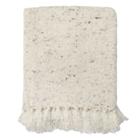 Honeybloom White & Yellow Dot Throw Blanket, 50x60