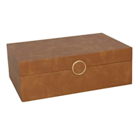 Crosby St Brown Wood Nested Storage Box, 12x4