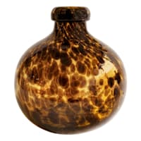 Providence Tortoise Shell Glass Vase, 4.5"