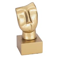 Crosby St. Gold Metal Face Decor, 8"
