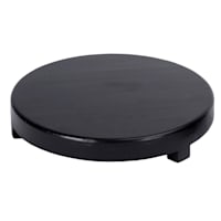Black Wood Round Riser, 12"