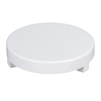 White Wood Round Riser, 9"