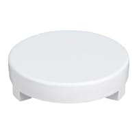 White Wood Round Riser, 8"