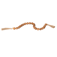 Wood Beaded Decor with Tassels, 29.5"