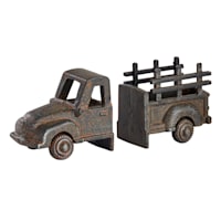 Honeybloom 2-Piece Metal Truck Bookends