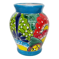 Found & Fable Talavera Flower Vase, 7"