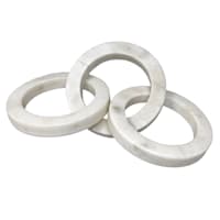 Found & Fable White Marbled Deco Link