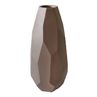 Crosby St. Brown Carved Vase, 19"