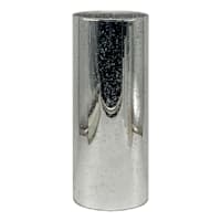 Providence Silver Mercury Glass LED Pillar Candle, 4x10