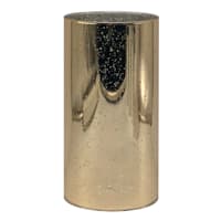 Providence Gold Mercury Glass LED Pillar Candle, 4x8