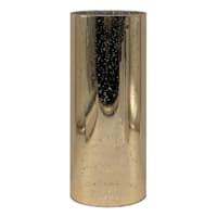 Providence Gold Mercury Glass LED Pillar Candle, 4x10