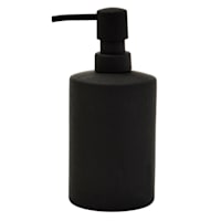 Crosby St. Denn Black Soft Touch Soap Dispenser, 7"
